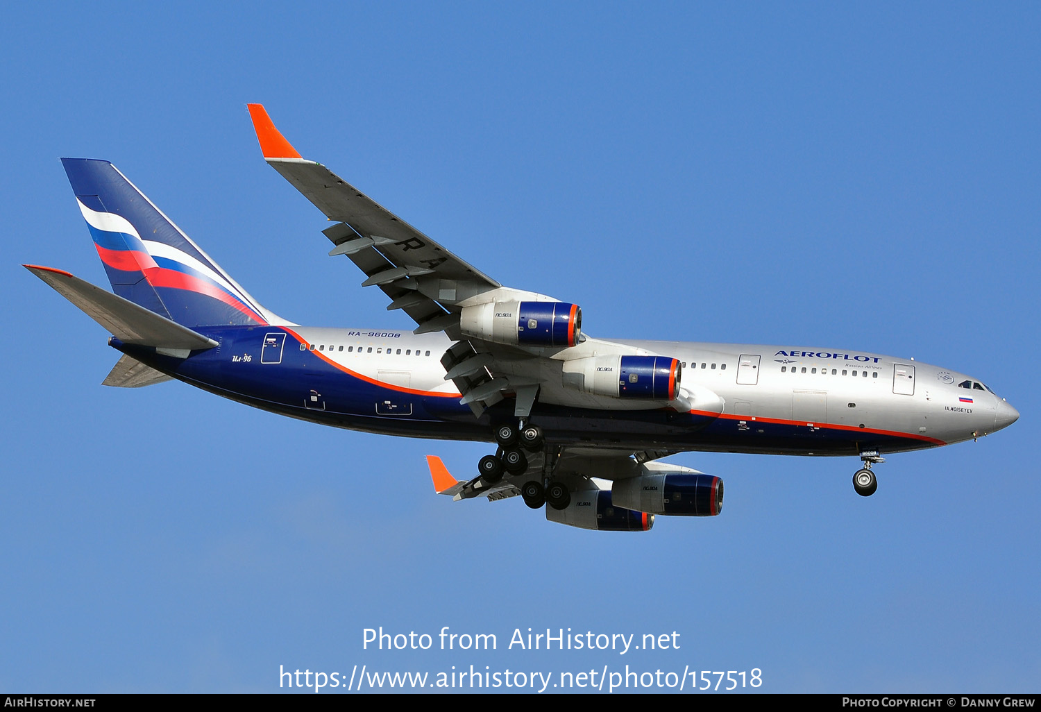 Aircraft Photo of RA-96008 | Ilyushin Il-96-300 | Aeroflot - Russian Airlines | AirHistory.net #157518