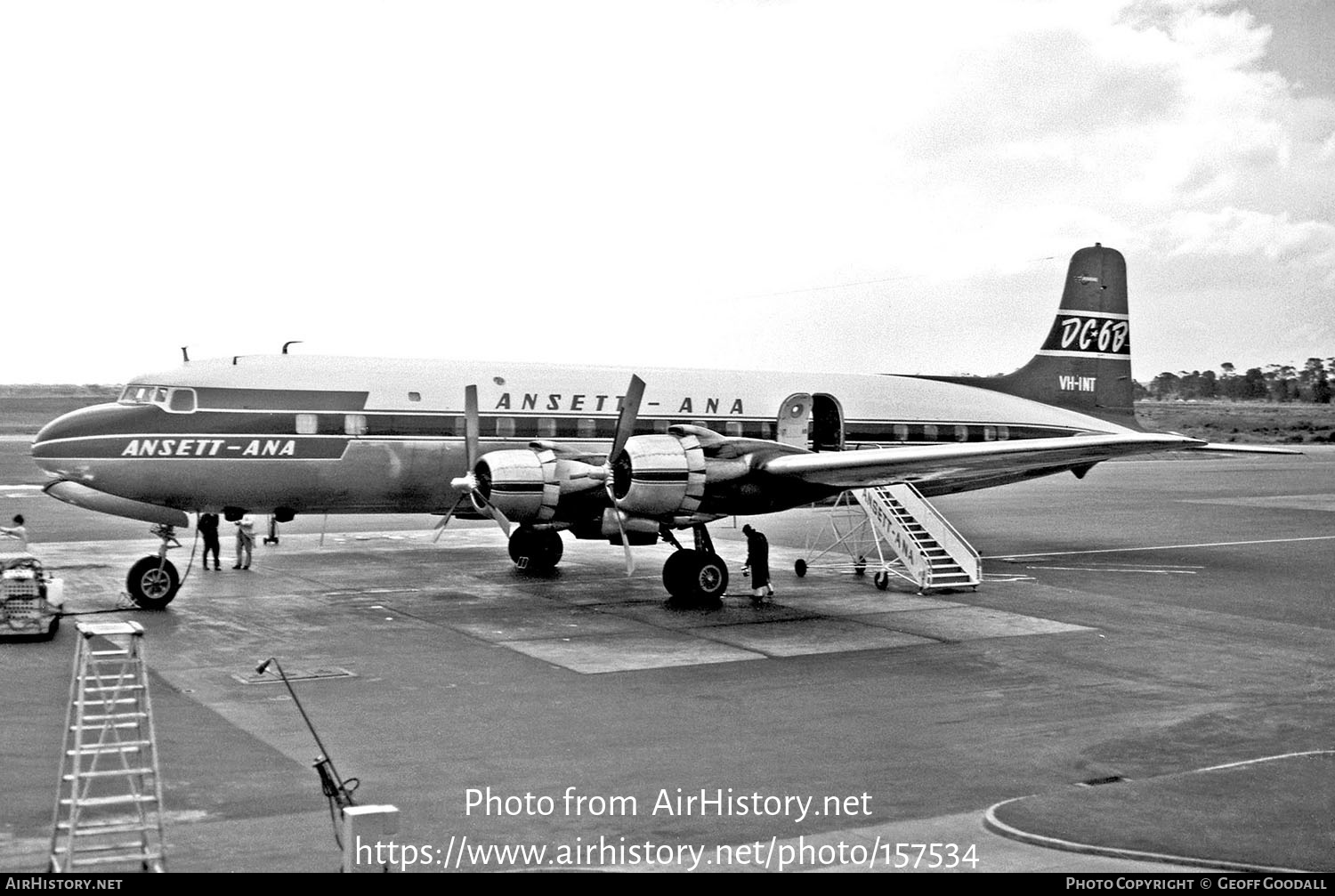 Aircraft Photo of VH-INT | Douglas DC-6B | Ansett - ANA | AirHistory ...