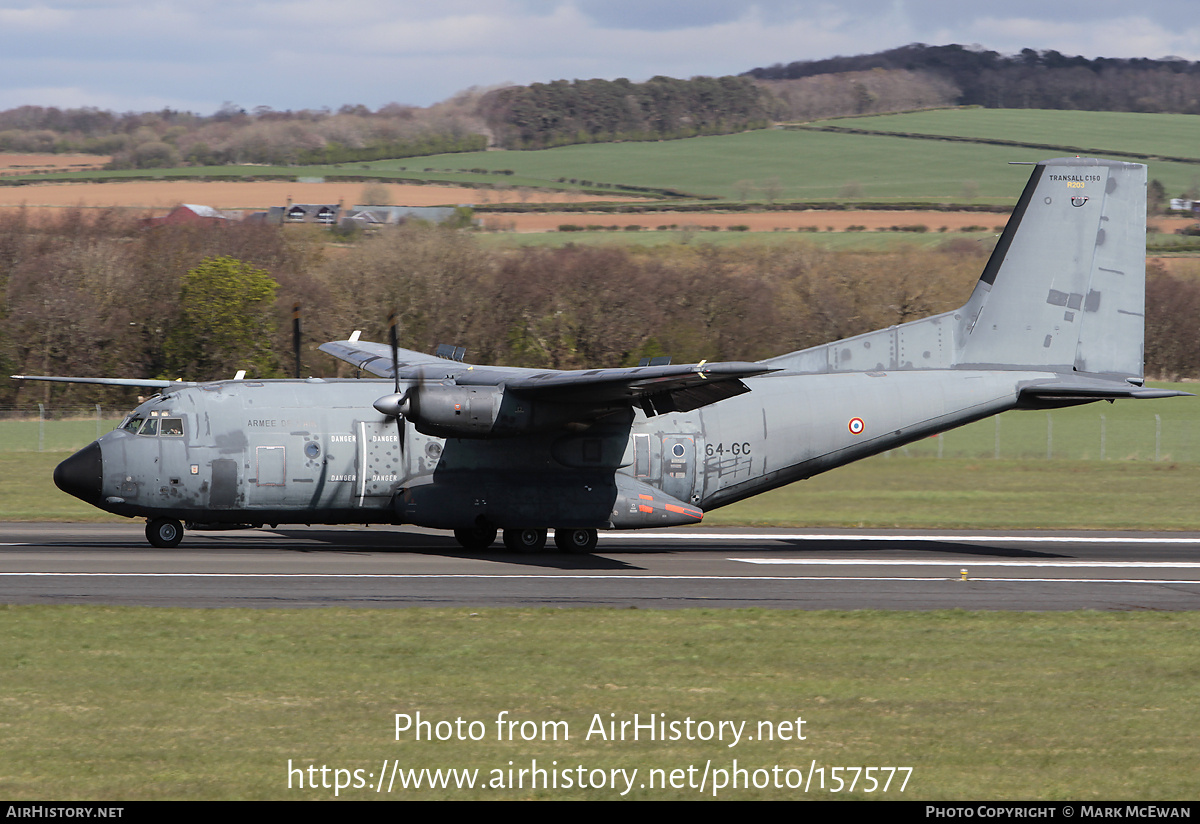 Aircraft Photo of R203 | Transall C-160R | France - Air Force | AirHistory.net #157577