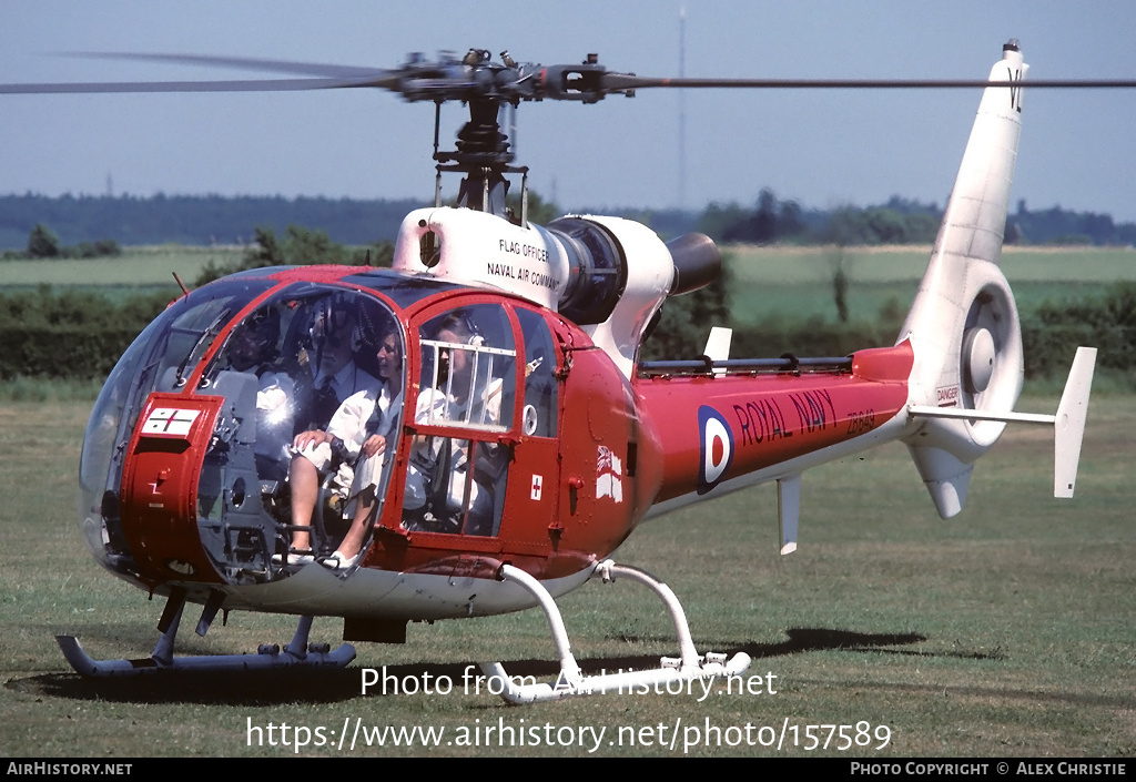 Aircraft Photo of ZB649 | Aerospatiale SA-341C Gazelle HT2 | UK - Navy | AirHistory.net #157589