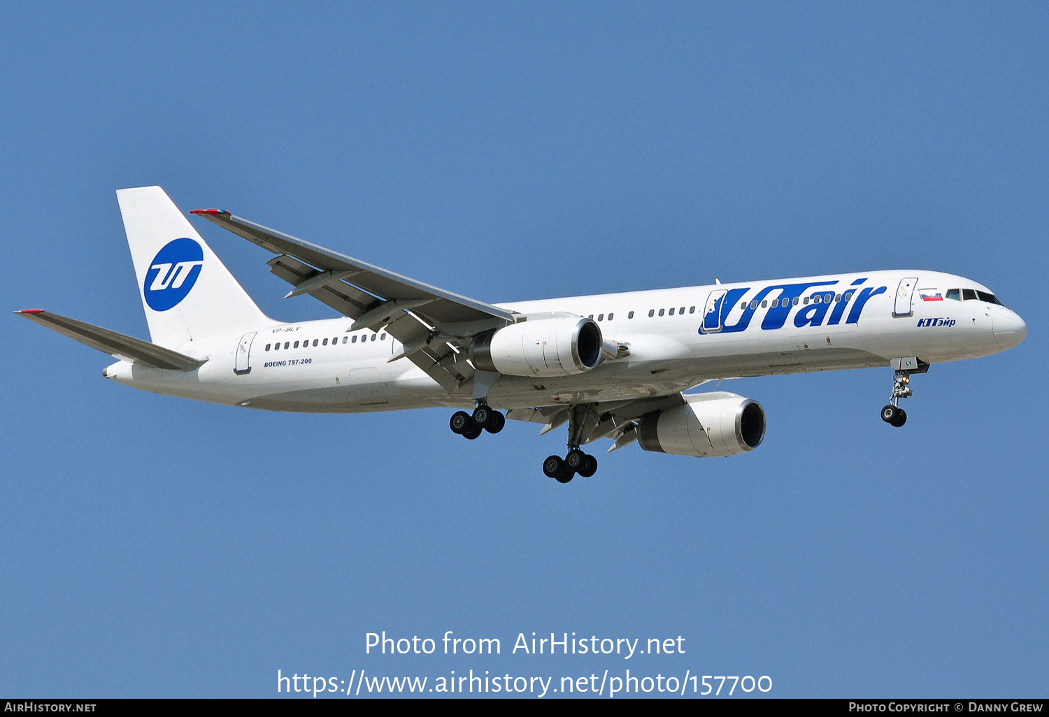 Aircraft Photo of VP-BLV | Boeing 757-28A | UTair | AirHistory.net #157700