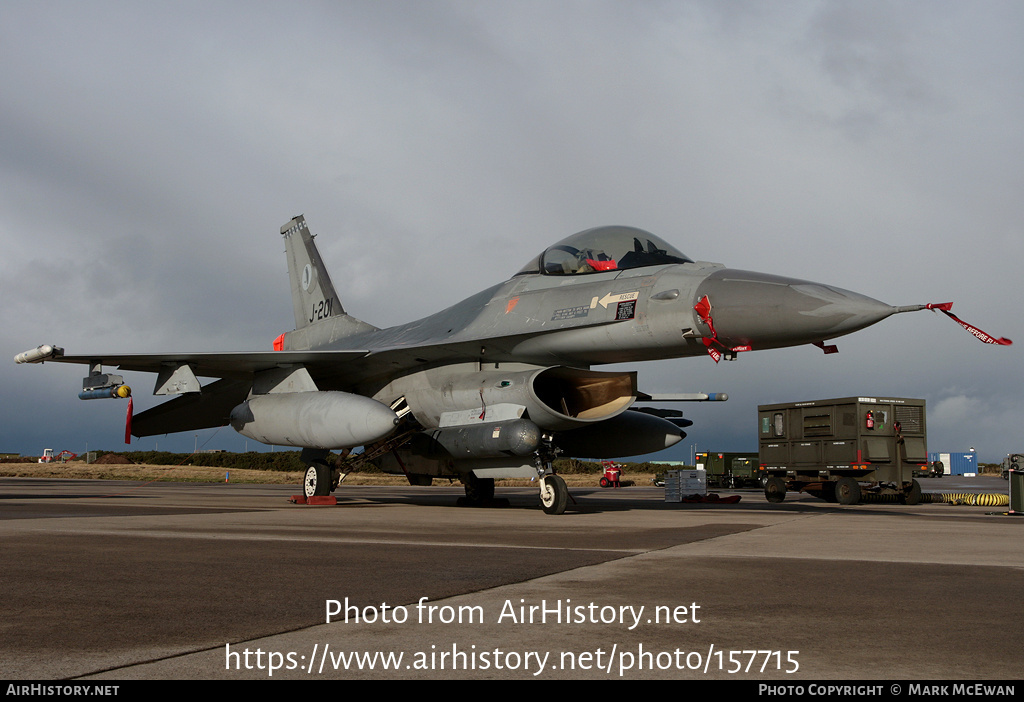 Aircraft Photo of J-201 | General Dynamics F-16AM Fighting Falcon | Netherlands - Air Force | AirHistory.net #157715