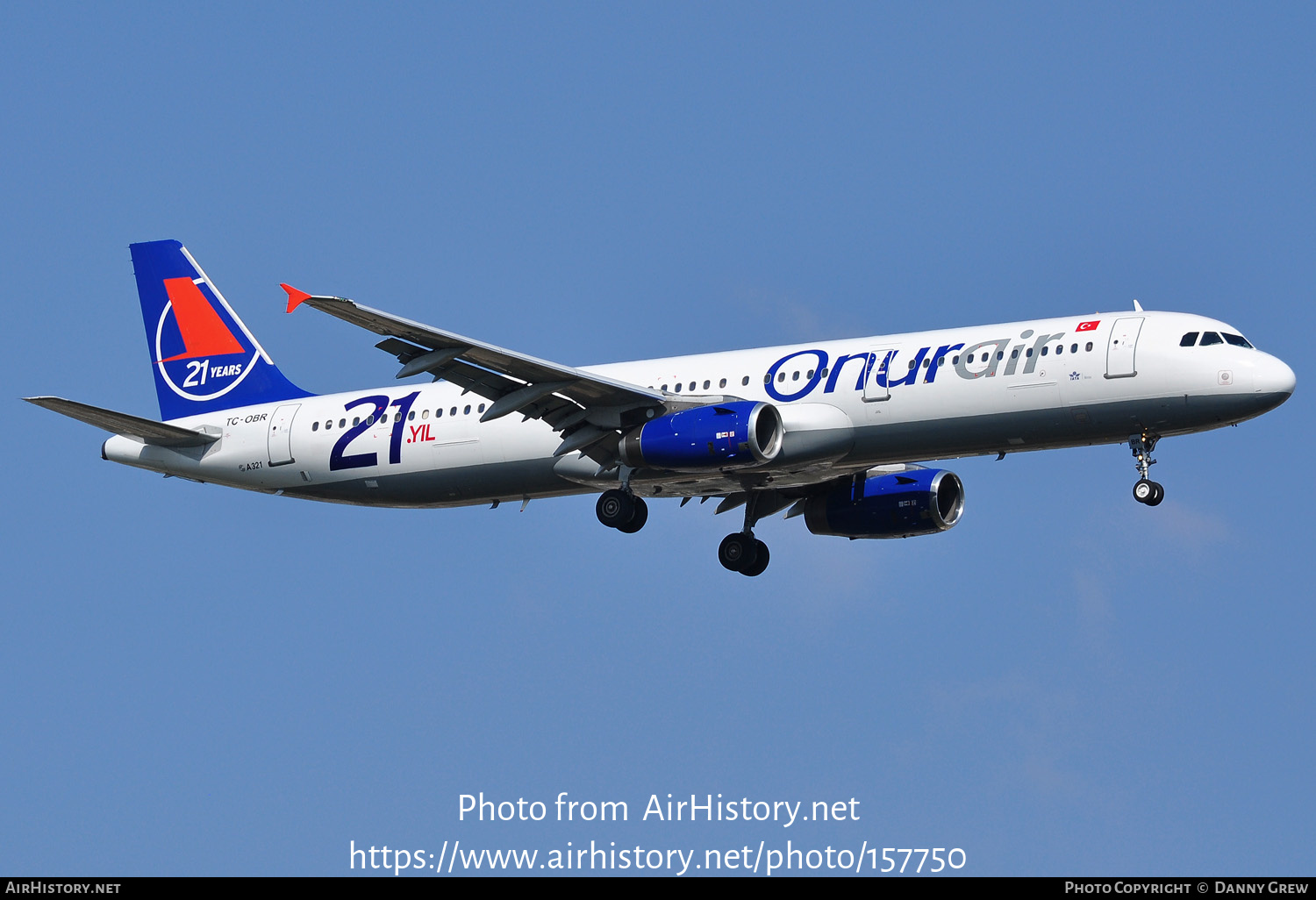 Aircraft Photo of TC-OBR | Airbus A321-231 | Onur Air | AirHistory.net #157750