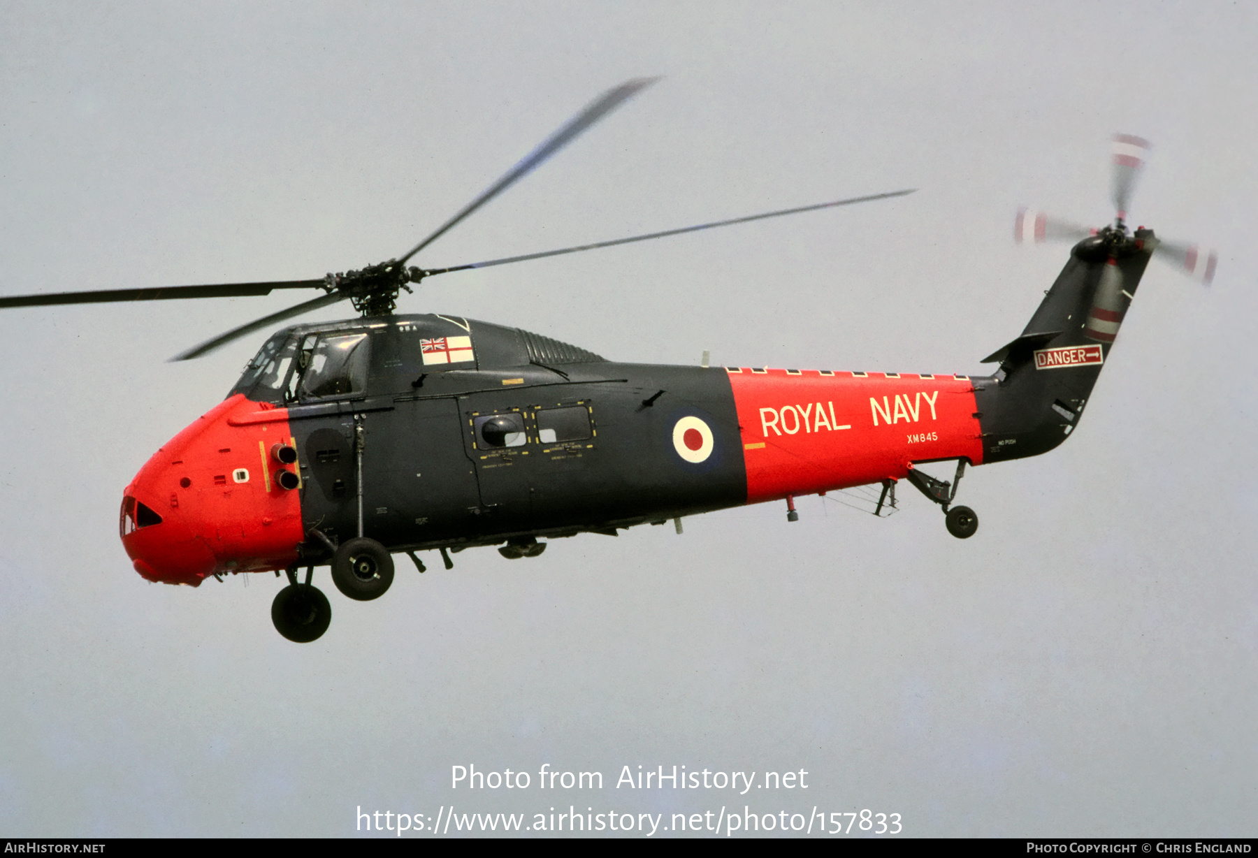 Aircraft Photo of XM845 | Westland WS-58 Wessex HAS.1 | UK - Navy | AirHistory.net #157833