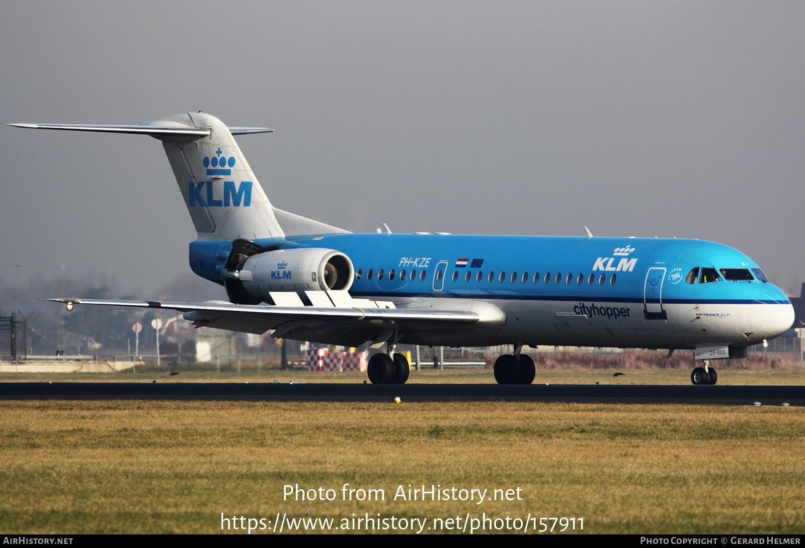 Aircraft Photo of PH-KZE | Fokker 70 (F28-0070) | KLM Cityhopper | AirHistory.net #157911