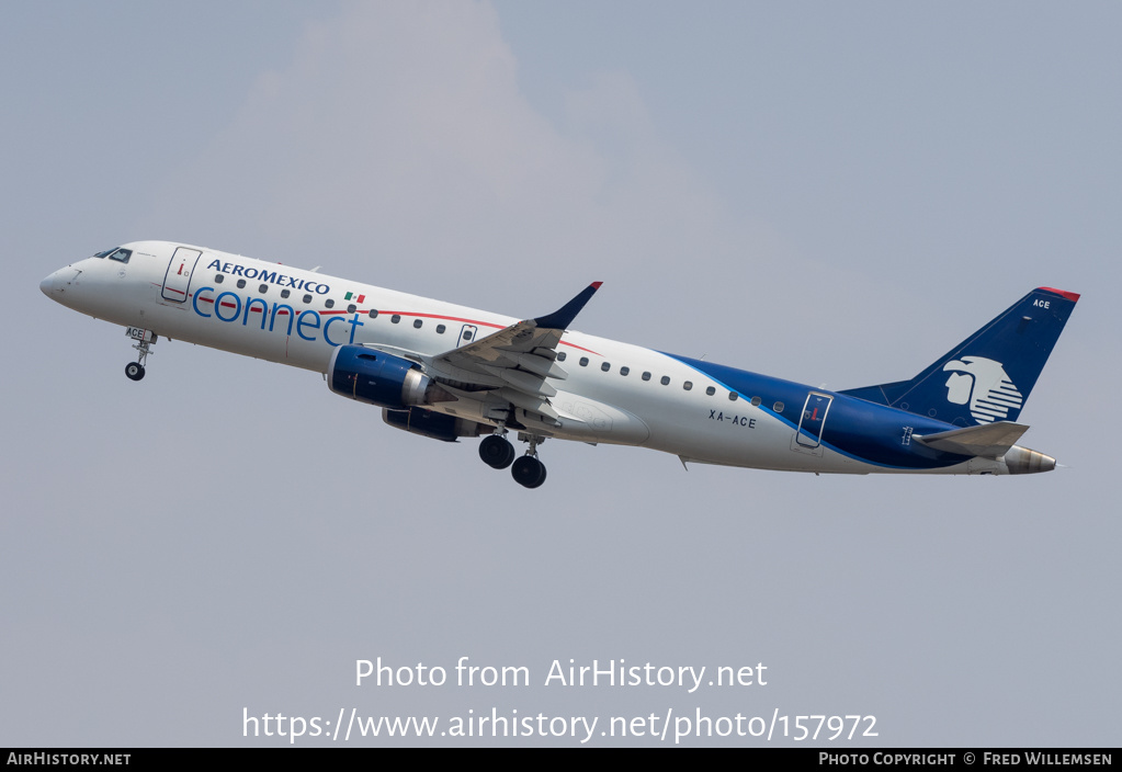 Aircraft Photo of XA-ACE | Embraer 190LR (ERJ-190-100LR) | AeroMéxico Connect | AirHistory.net #157972