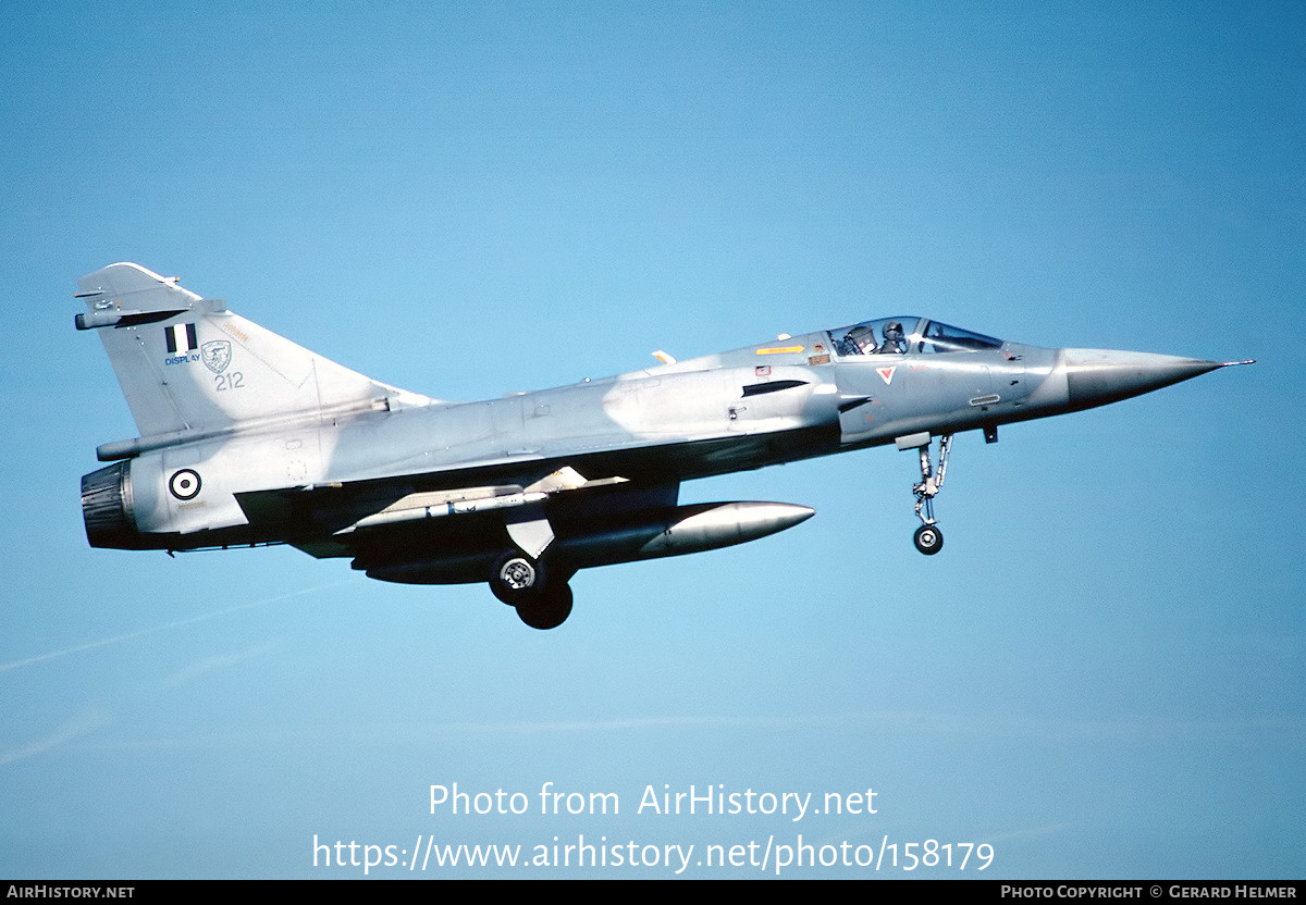 Aircraft Photo of 212 | Dassault Mirage 2000EG | Greece - Air Force | AirHistory.net #158179