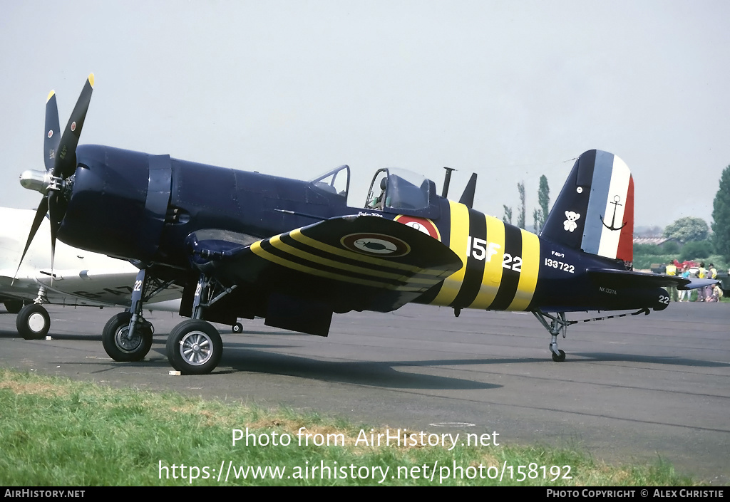 Aircraft Photo of N1337A / NX1337A / 133722 | Vought F4U-7 Corsair | France - Navy | AirHistory.net #158192