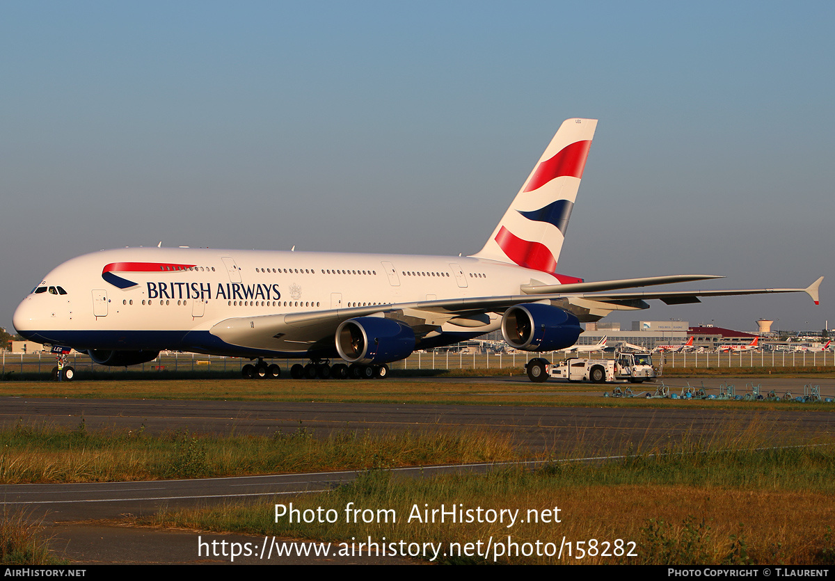 Aircraft Photo of G-XLEG | Airbus A380-841 | British Airways | AirHistory.net #158282