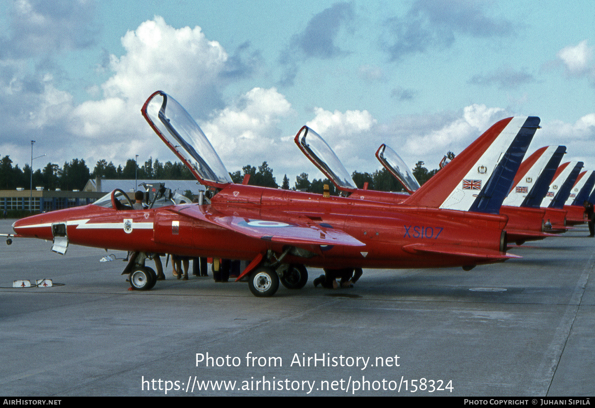 Aircraft Photo of XS107 | Hawker Siddeley Gnat T.1 | UK - Air Force | AirHistory.net #158324