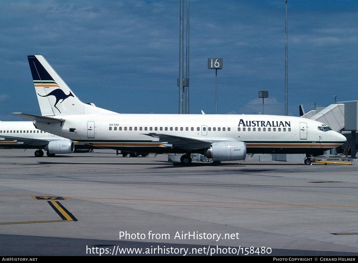 Aircraft Photo of VH-TAV | Boeing 737-376 | Australian Airlines | AirHistory.net #158480