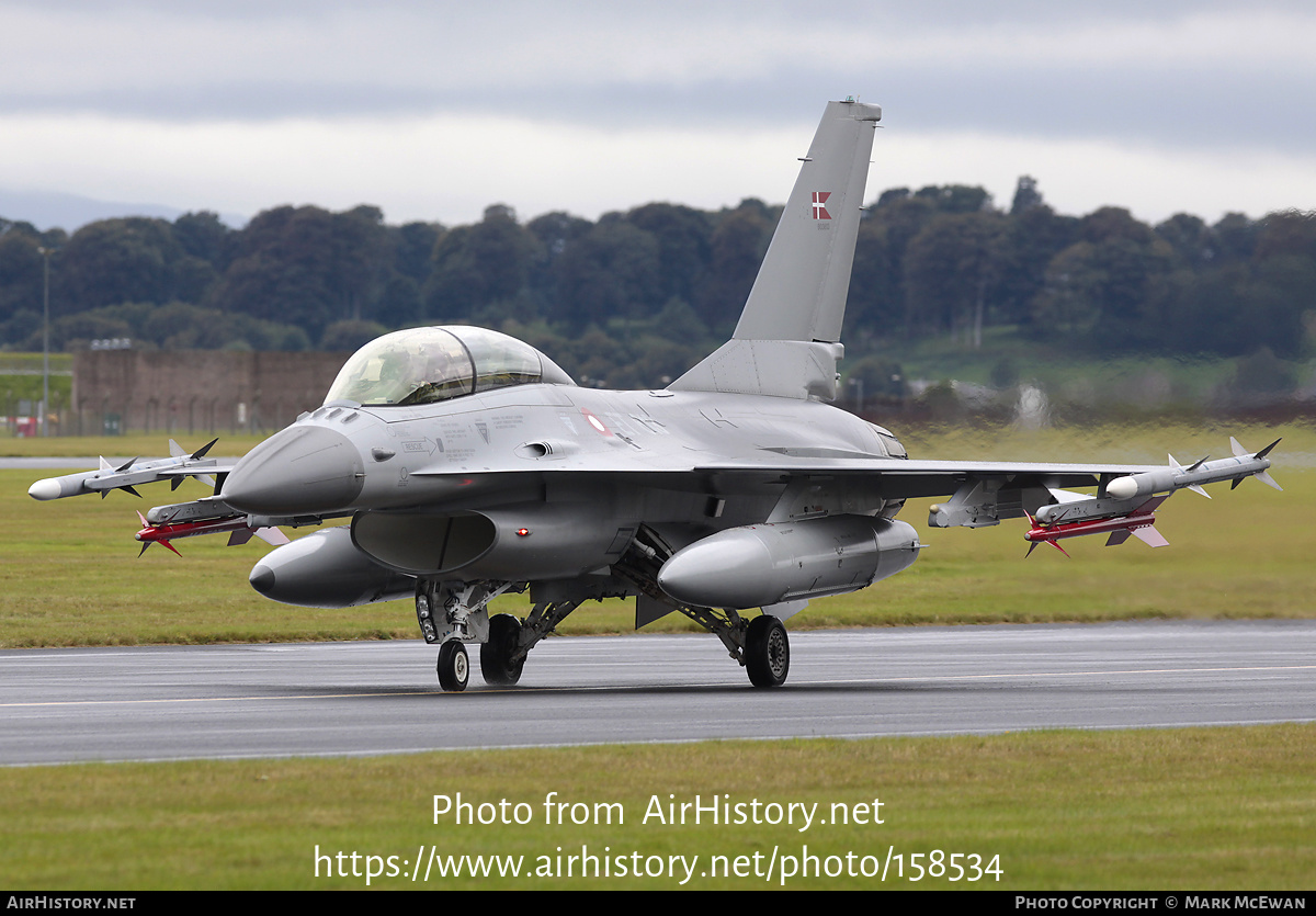 Aircraft Photo of ET-613 | General Dynamics F-16BM Fighting Falcon | Denmark - Air Force | AirHistory.net #158534