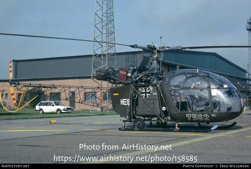 Aircraft Photo of 7562 | Sud SE-3130 Alouette II | Germany - Army | AirHistory.net #158585