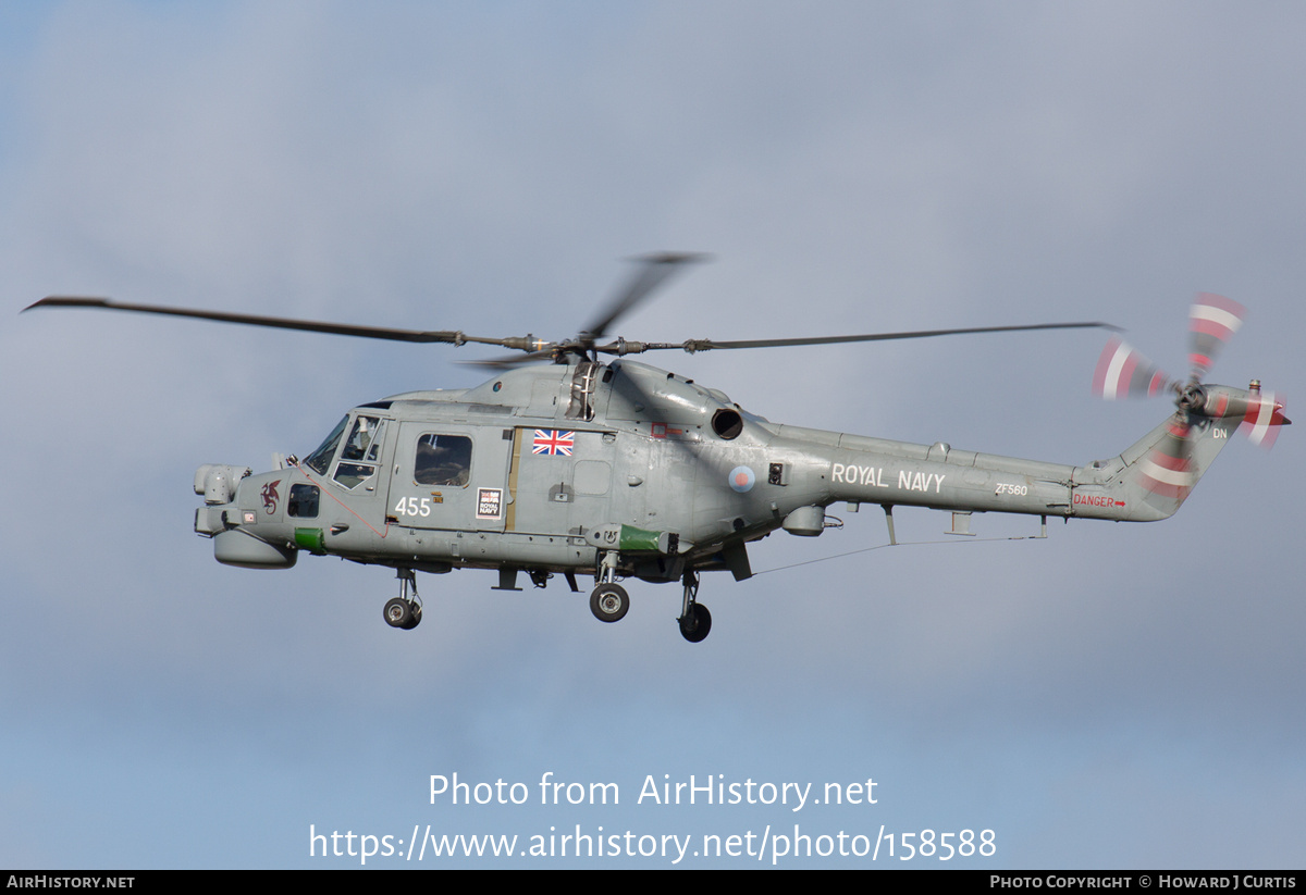 Aircraft Photo of ZF560 | Westland WG-13 Lynx HMA8SRU | UK - Navy | AirHistory.net #158588