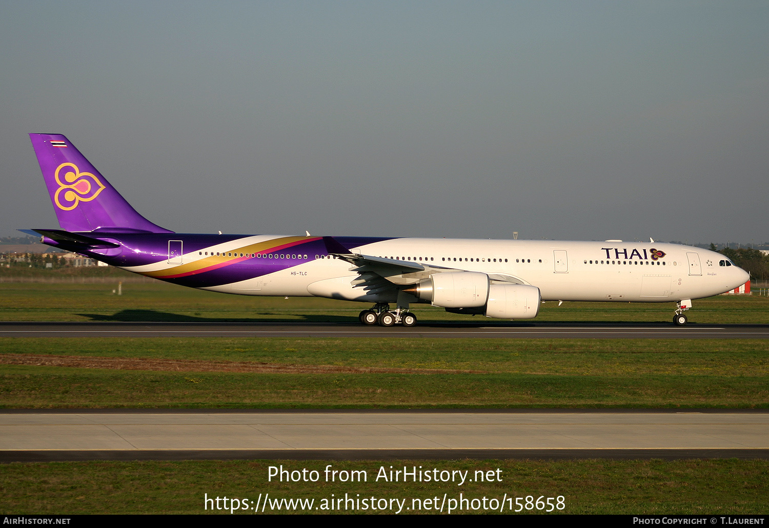 Aircraft Photo of HS-TLC | Airbus A340-541 | Thai Airways International | AirHistory.net #158658