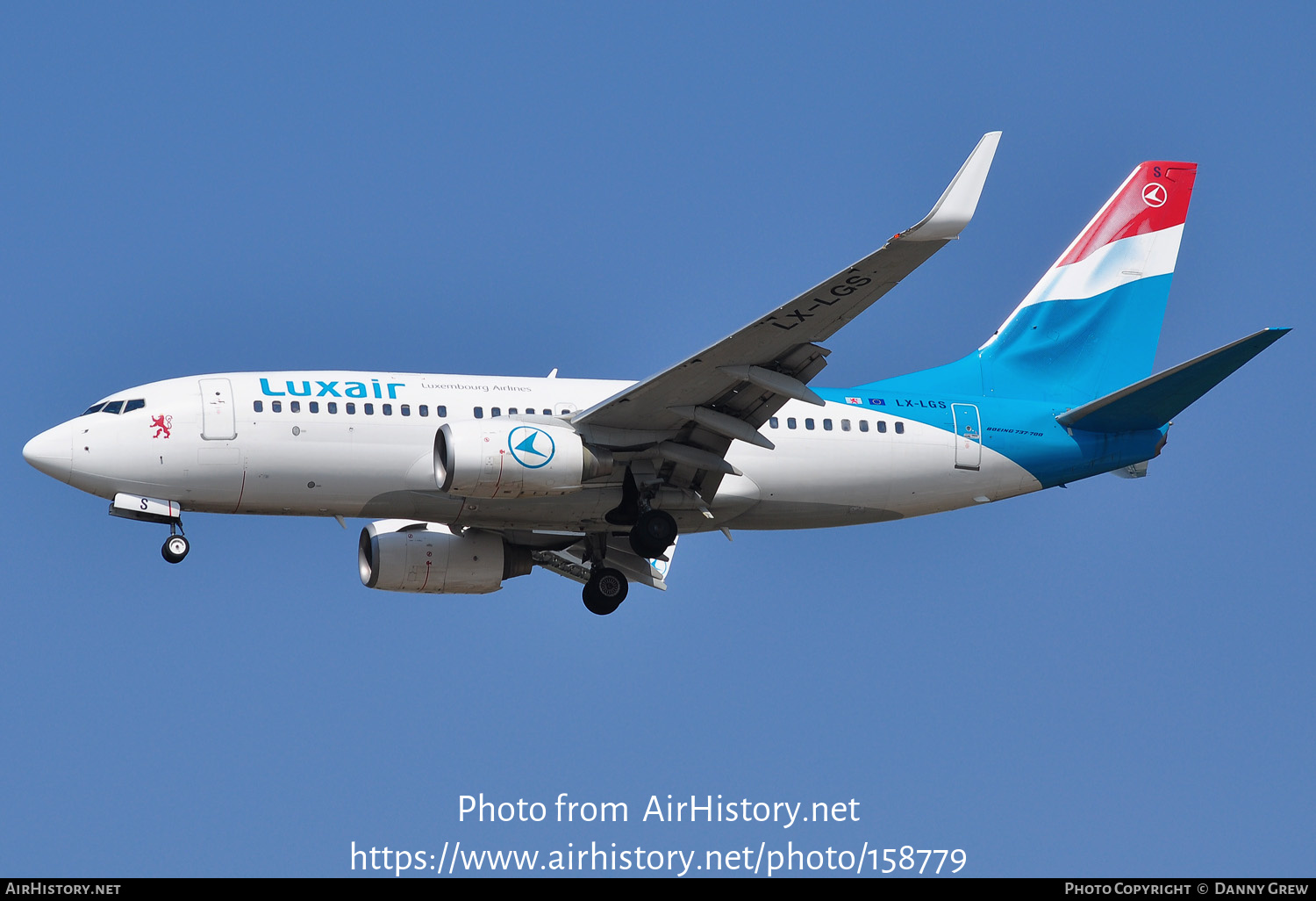 Aircraft Photo of LX-LGS | Boeing 737-7C9 | Luxair | AirHistory.net #158779