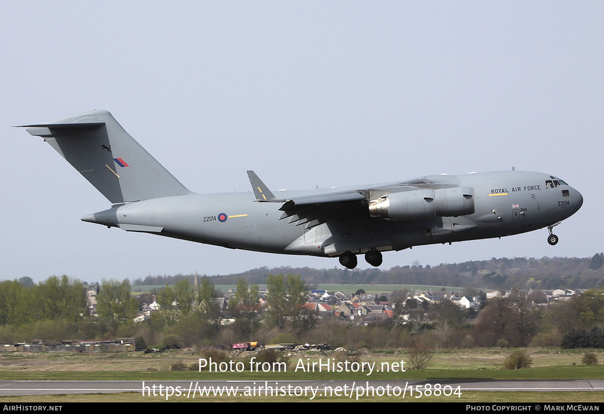 Aircraft Photo of ZZ174 | Boeing C-17A Globemaster III | UK - Air Force | AirHistory.net #158804