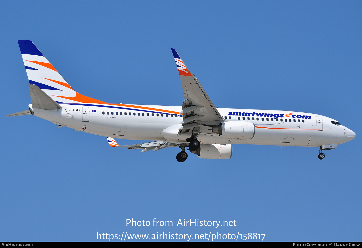 Aircraft Photo of OK-TSC | Boeing 737-8FH | Smartwings | AirHistory.net #158817