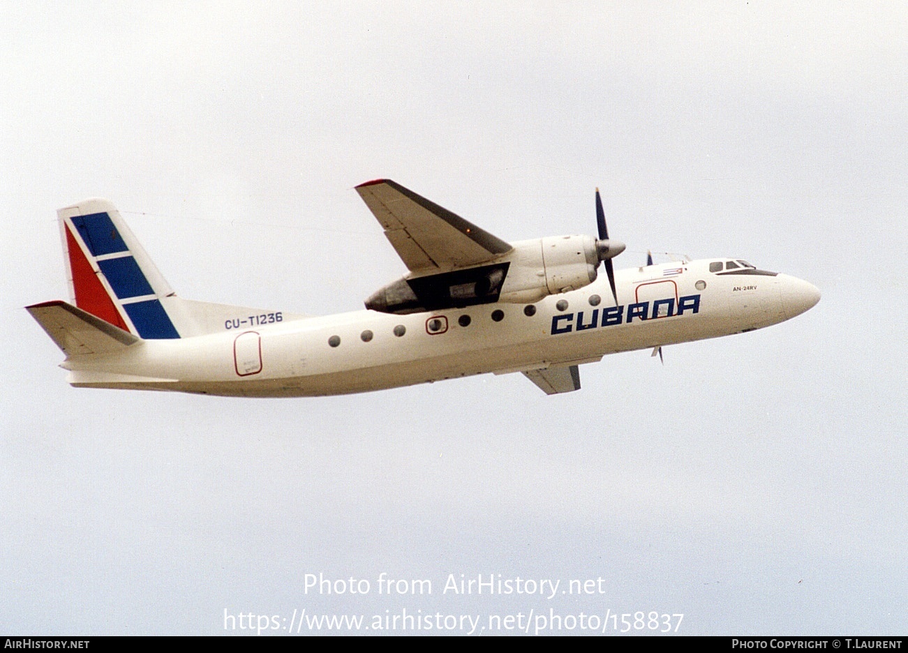 Aircraft Photo of CU-T1236 | Antonov An-24RV | Cubana | AirHistory.net #158837