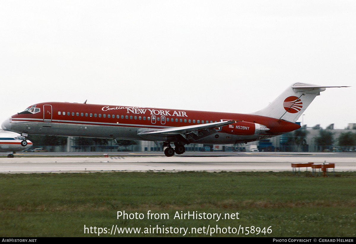 Aircraft Photo of N539NY | McDonnell Douglas DC-9-32 | Continental's New York Air | AirHistory.net #158946