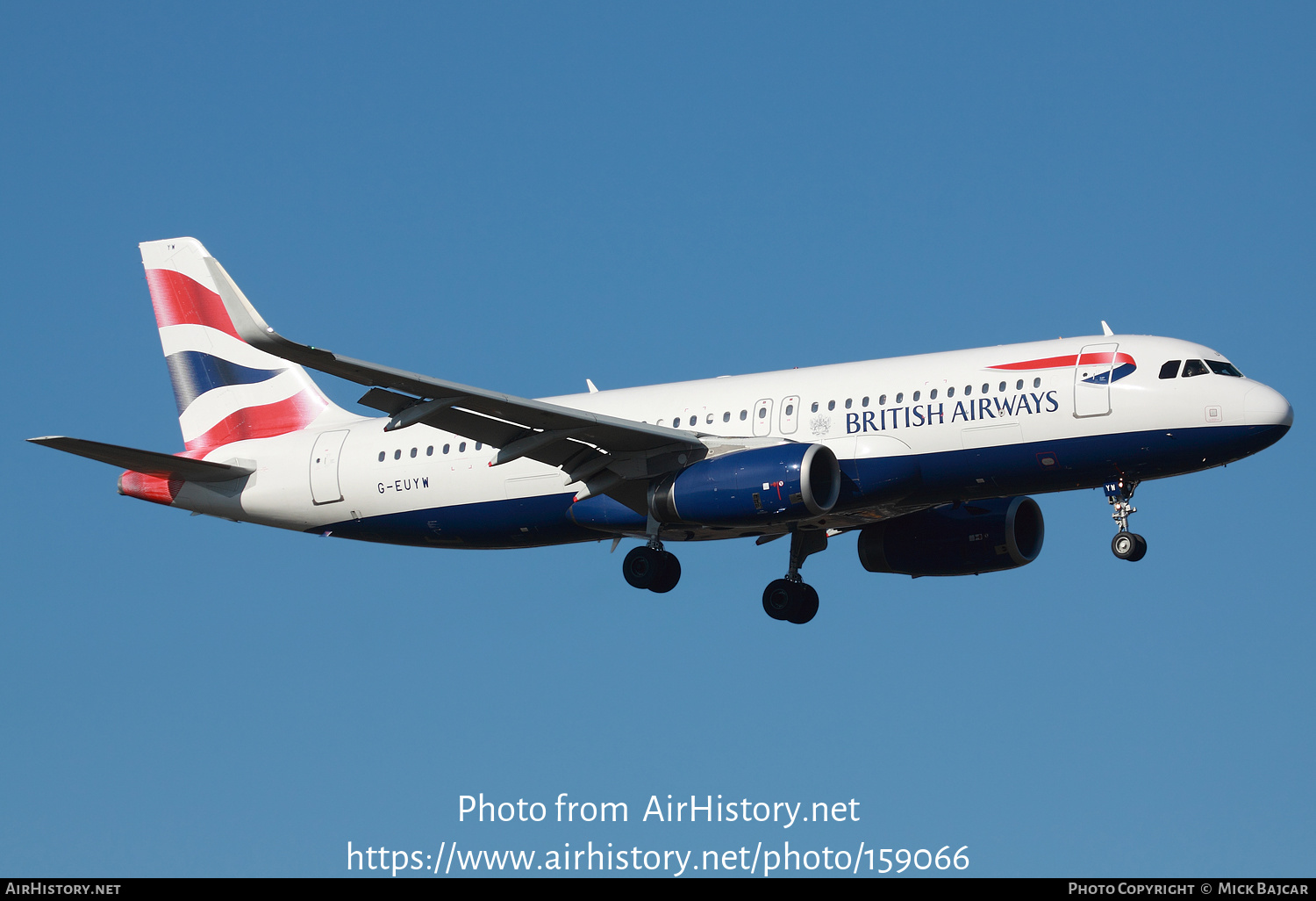 Aircraft Photo of G-EUYW | Airbus A320-232 | British Airways | AirHistory.net #159066