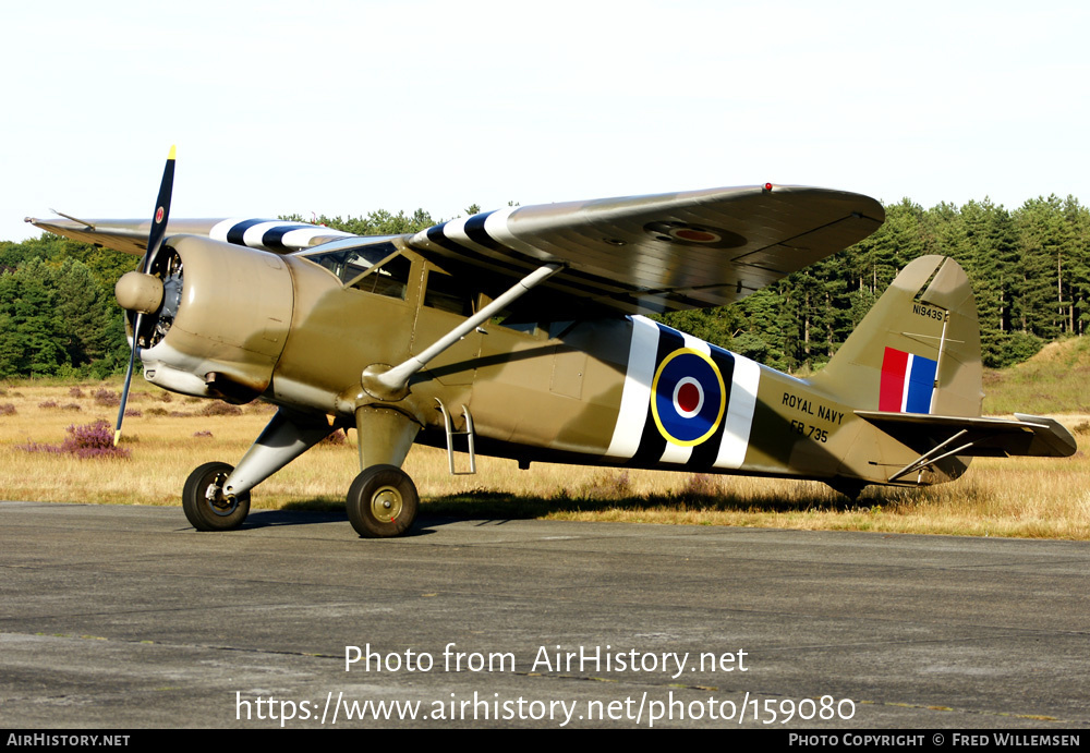 Aircraft Photo of N1943S / FB735 | Stinson AT-19 Reliant (V-77) | UK - Navy | AirHistory.net #159080