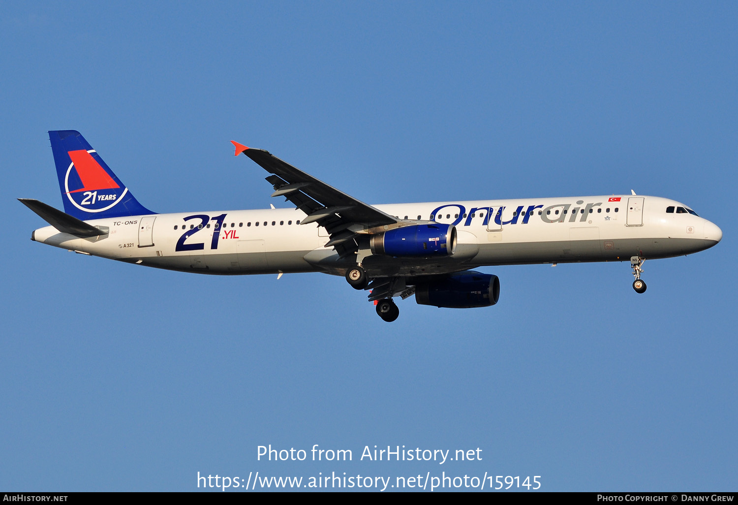 Aircraft Photo of TC-ONS | Airbus A321-131 | Onur Air | AirHistory.net #159145