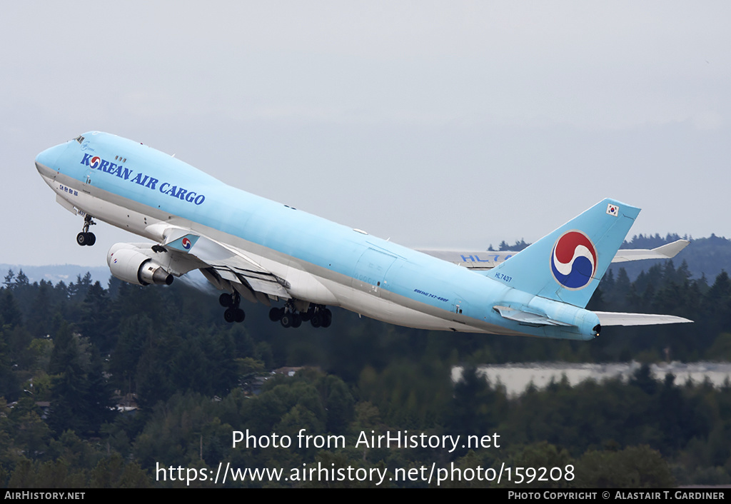 Aircraft Photo of HL7437 | Boeing 747-4B5F/SCD | Korean Air Cargo | AirHistory.net #159208