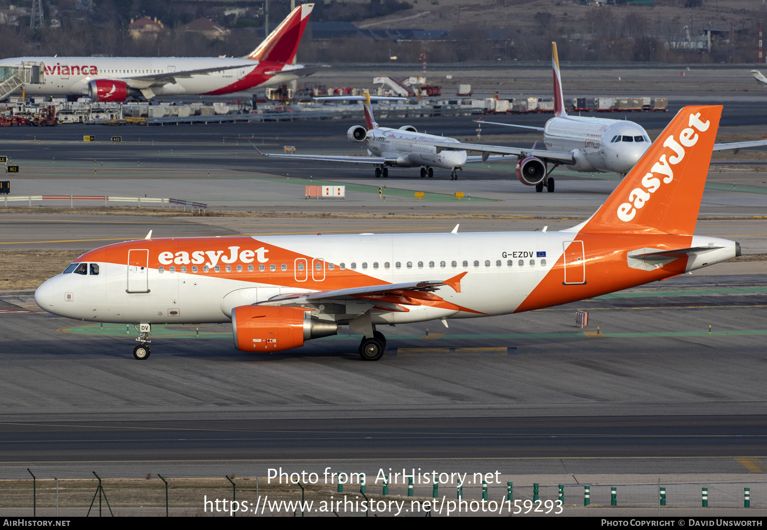 Aircraft Photo of G-EZDV | Airbus A319-111 | EasyJet | AirHistory.net #159293