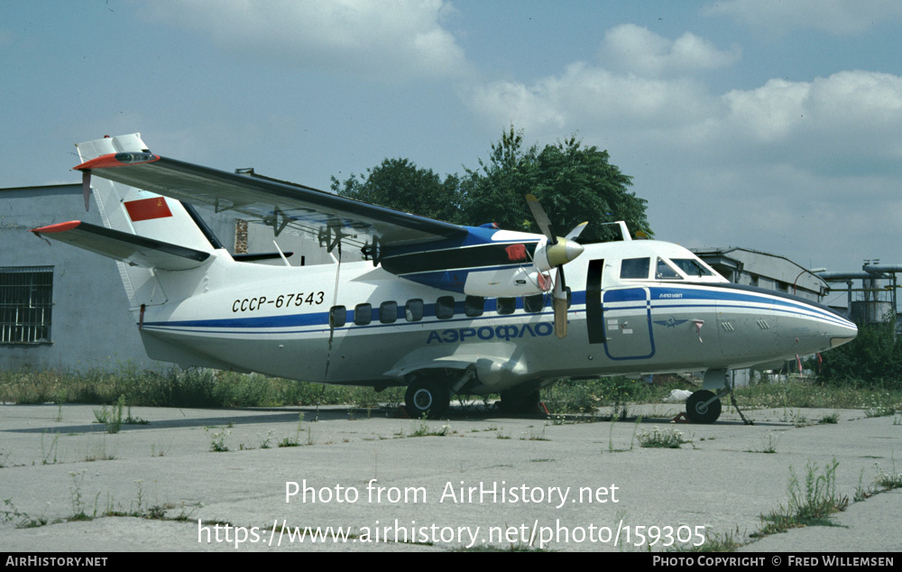 Aircraft Photo of CCCP-67543 | Let L-410UVP Turbolet | Aeroflot | AirHistory.net #159305