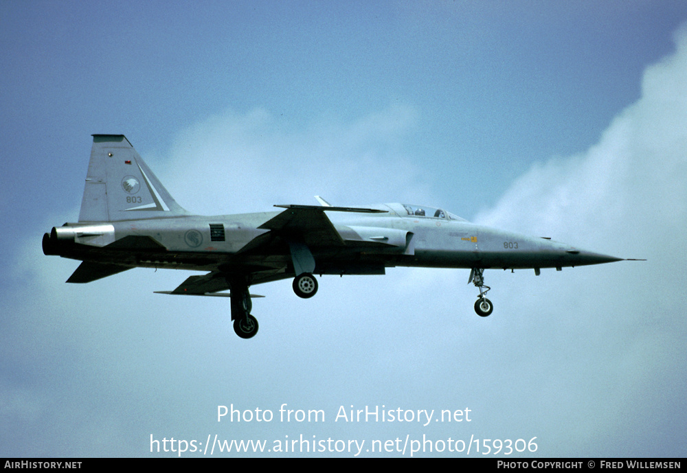 Aircraft Photo of 803 | Northrop F-5E Tiger II | Singapore - Air Force | AirHistory.net #159306