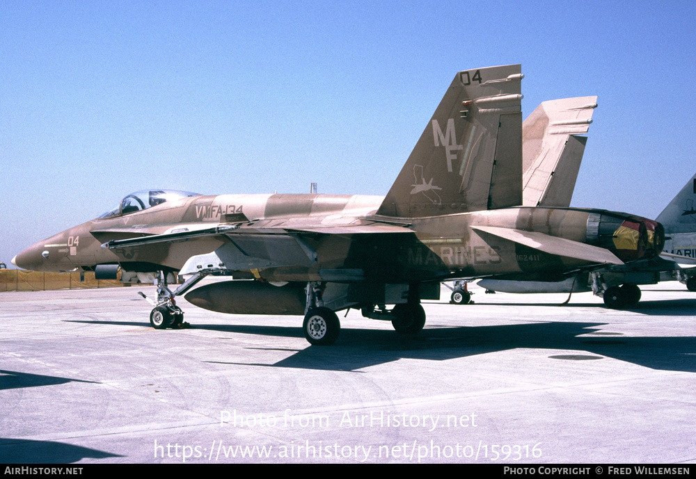 Aircraft Photo of 162411 | McDonnell Douglas F/A-18A Hornet | USA - Marines | AirHistory.net #159316