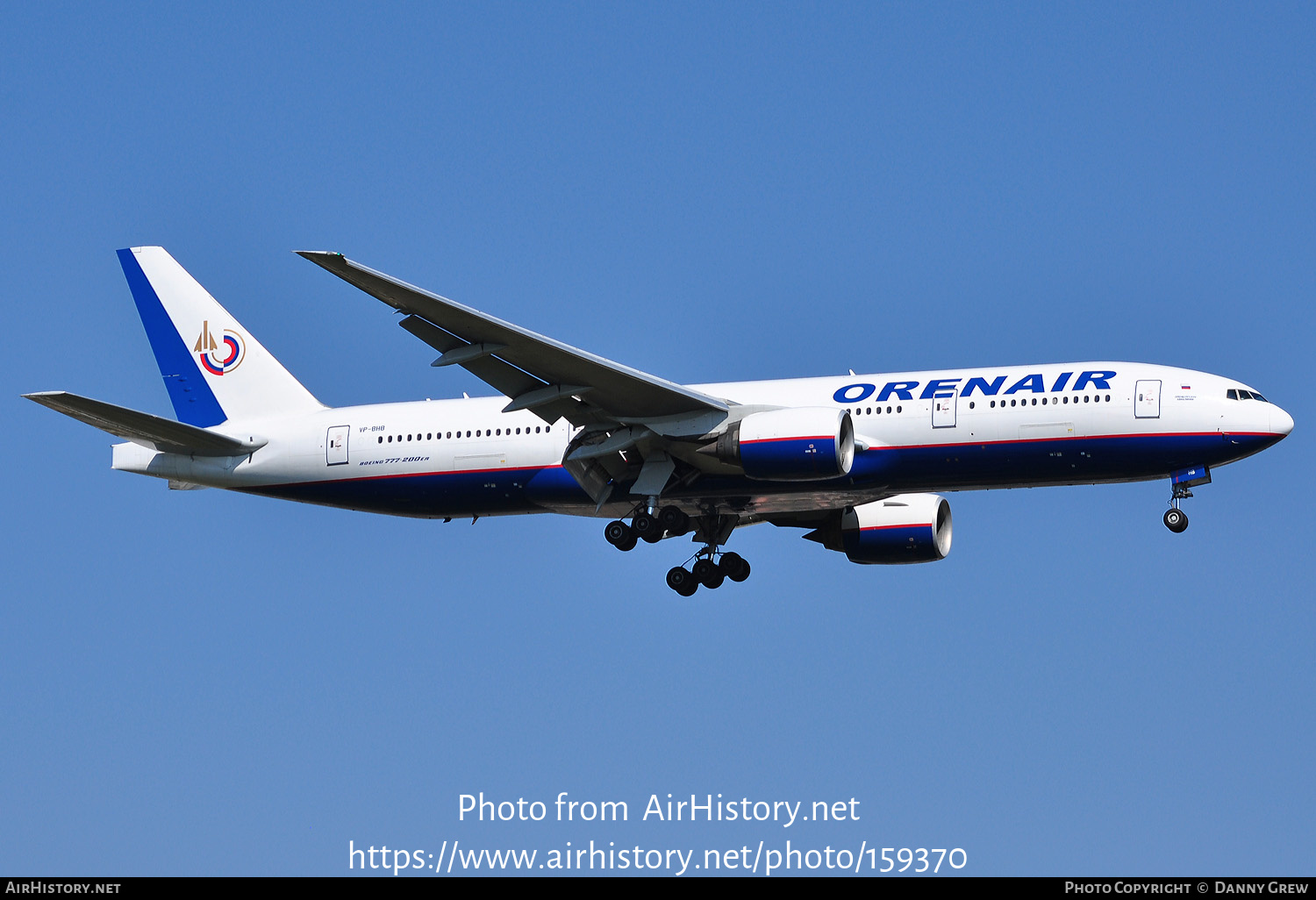 Aircraft Photo of VP-BHB | Boeing 777-2Q8/ER | Orenair | AirHistory.net #159370