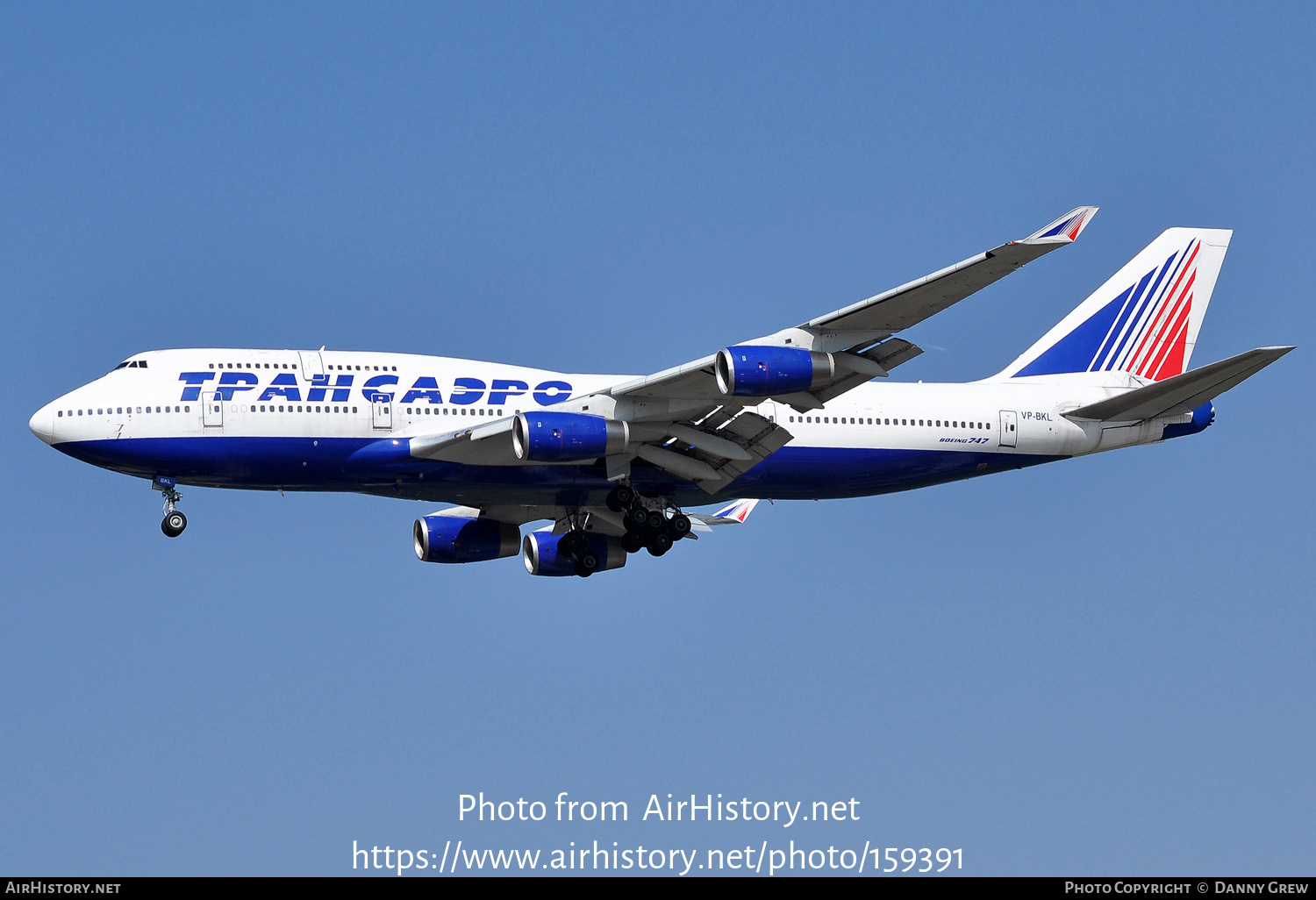 Aircraft Photo of VP-BKL | Boeing 747-444 | Transaero Airlines | AirHistory.net #159391