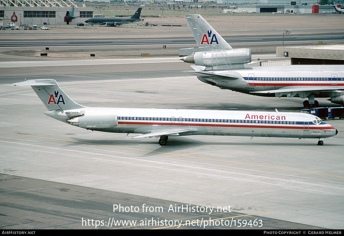 Aircraft Photo of N274AA | McDonnell Douglas MD-82 (DC-9-82) | American Airlines | AirHistory.net #159463