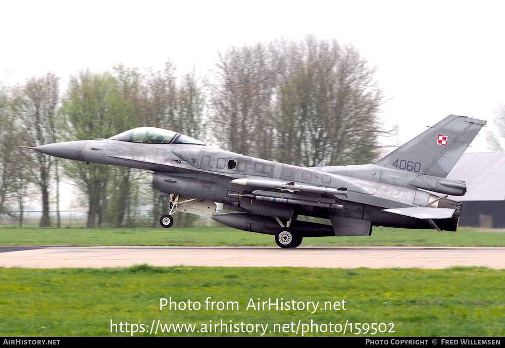 Aircraft Photo of 4060 | Lockheed Martin F-16CJ Fighting Falcon | Poland - Air Force | AirHistory.net #159502