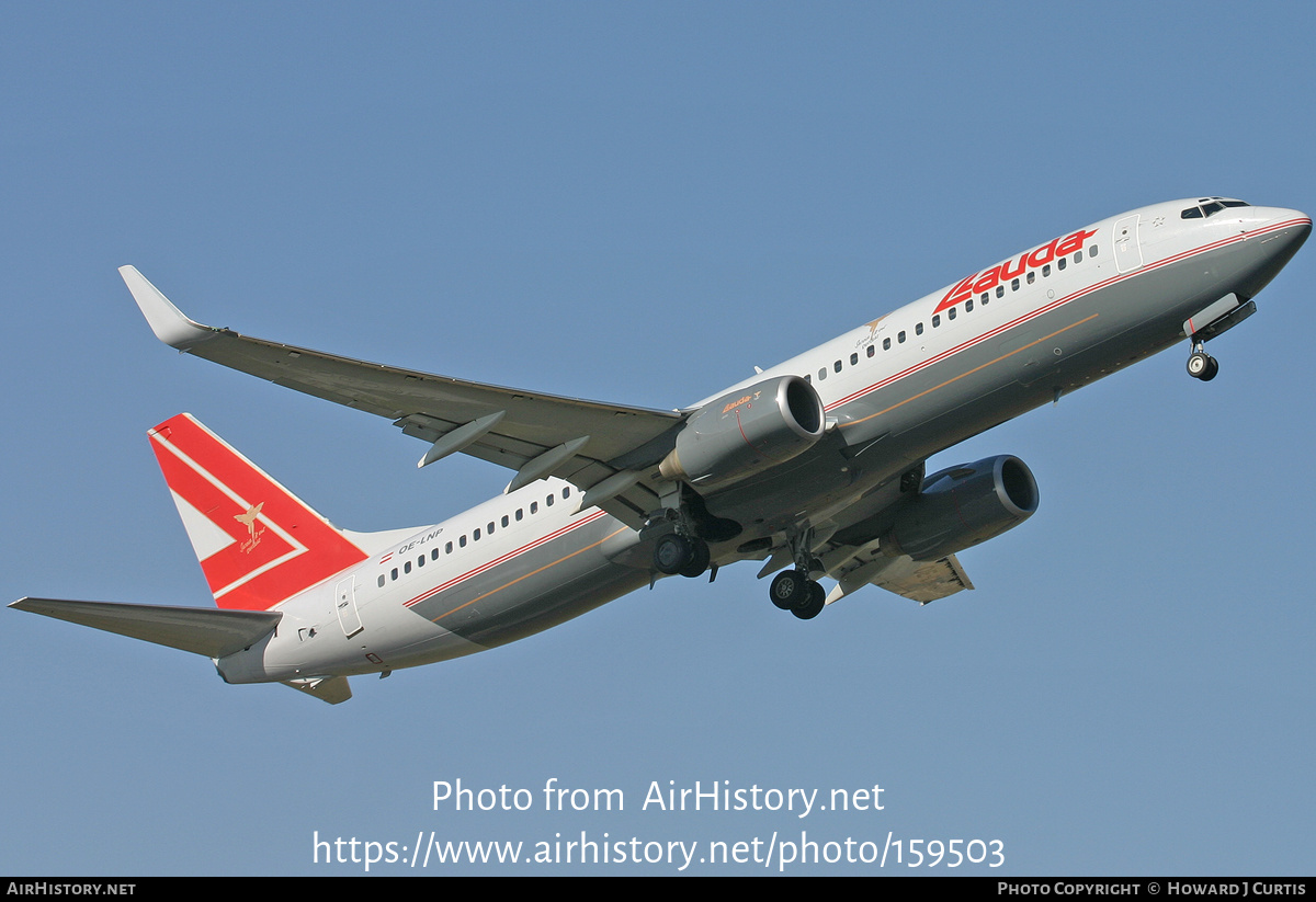 Aircraft Photo of OE-LNP | Boeing 737-8Z9 | Lauda Air | AirHistory.net #159503