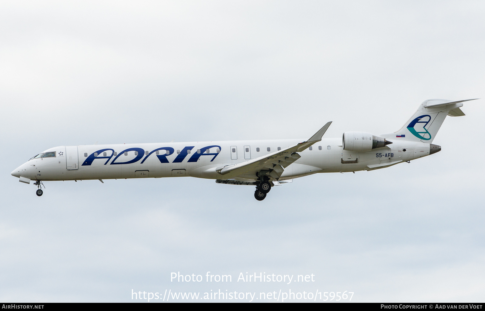 Aircraft Photo of S5-AFB | Bombardier CRJ-900ER (CL-600-2D24) | Adria Airways | AirHistory.net #159567