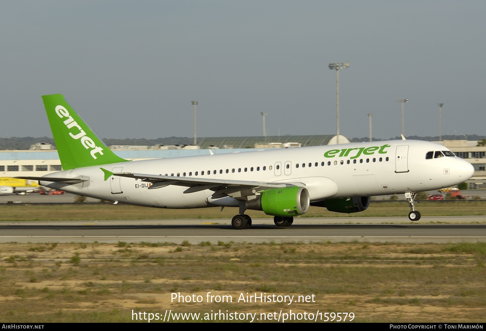 Aircraft Photo of EI-DIJ | Airbus A320-212 | Eirjet | AirHistory.net #159579