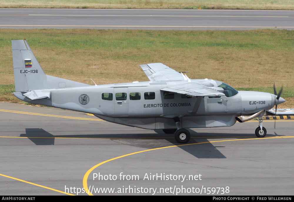 Aircraft Photo of EJC-1136 | Cessna 208B Grand Caravan | Colombia - Army | AirHistory.net #159738