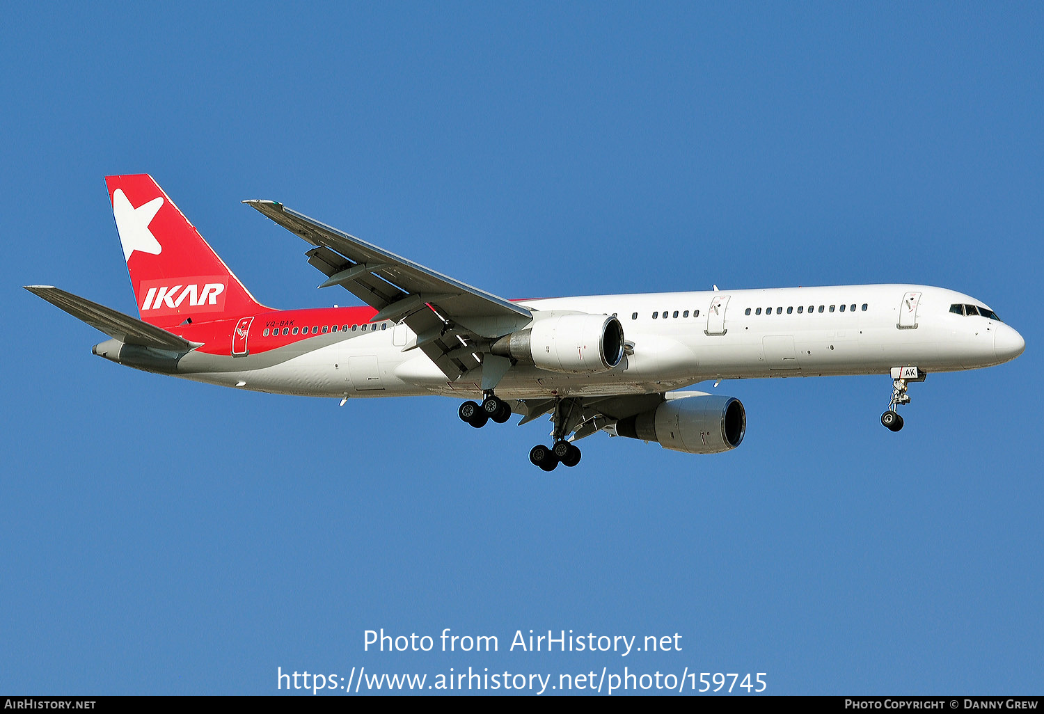 Aircraft Photo of VQ-BAK | Boeing 757-2Q8 | Ikar Airlines | AirHistory.net #159745