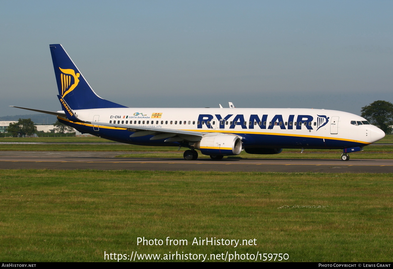 Aircraft Photo of EI-ENA | Boeing 737-8AS | Ryanair | AirHistory.net #159750