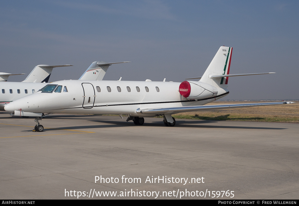 Aircraft Photo of 3930 | Cessna 680 Citation Sovereign | Mexico - Air Force | AirHistory.net #159765