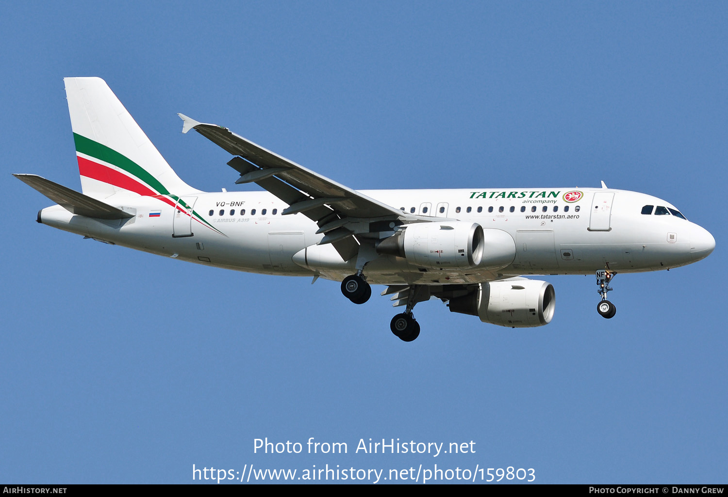 Aircraft Photo of VQ-BNF | Airbus A319-112 | Tatarstan Aircompany | AirHistory.net #159803