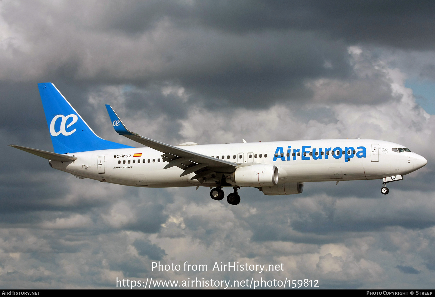 Aircraft Photo of EC-MUZ | Boeing 737-800 | Air Europa | AirHistory.net #159812