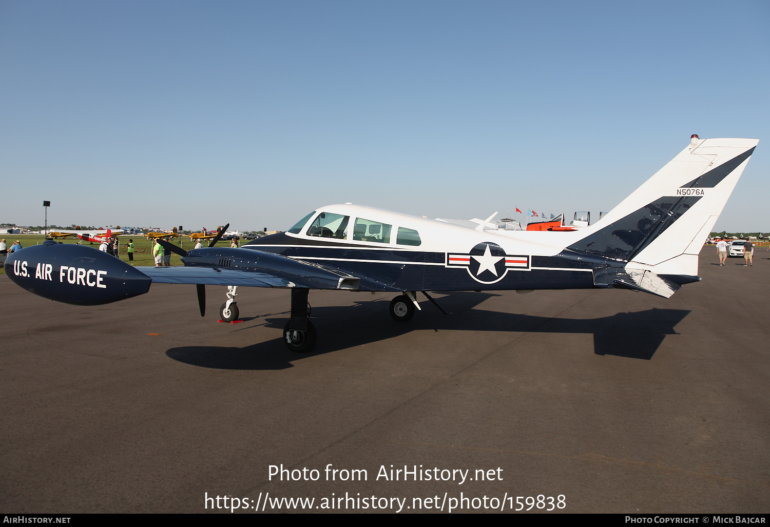 Aircraft Photo of N5076A | Cessna U-3B Blue Canoe (310M/L-27B) | USA - Air Force | AirHistory.net #159838