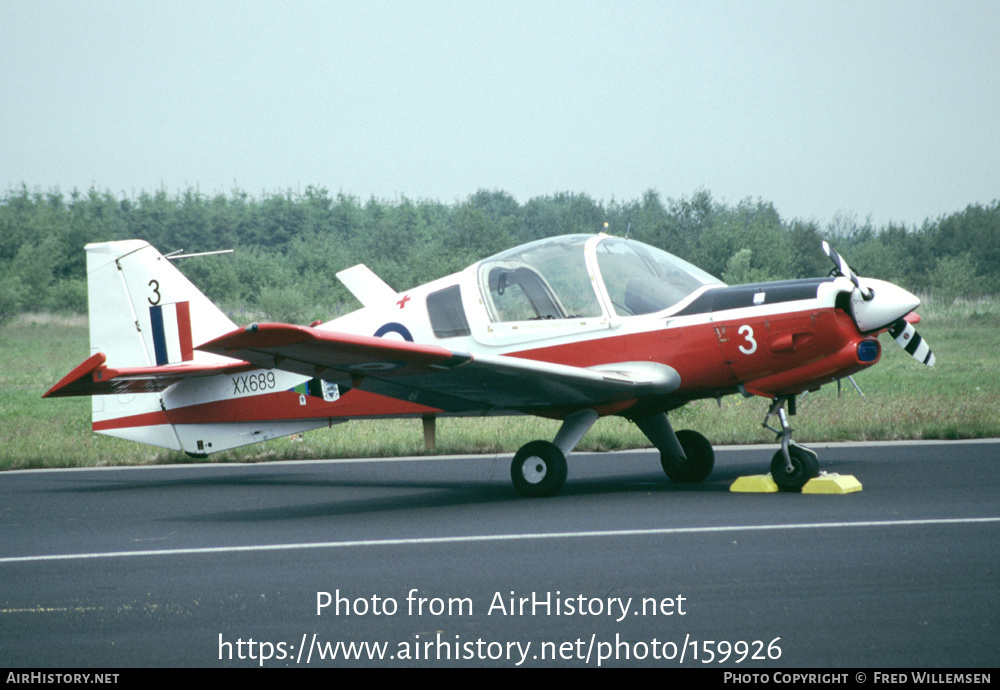 Aircraft Photo of XX689 | Scottish Aviation Bulldog T1 | UK - Air Force | AirHistory.net #159926