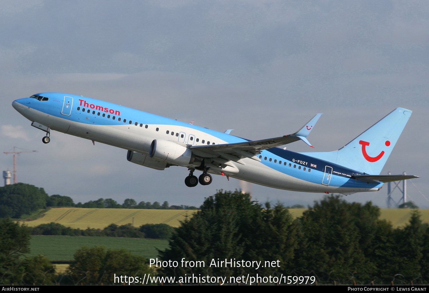 Aircraft Photo of G-FDZY | Boeing 737-8K5 | Thomson Airways | AirHistory.net #159979