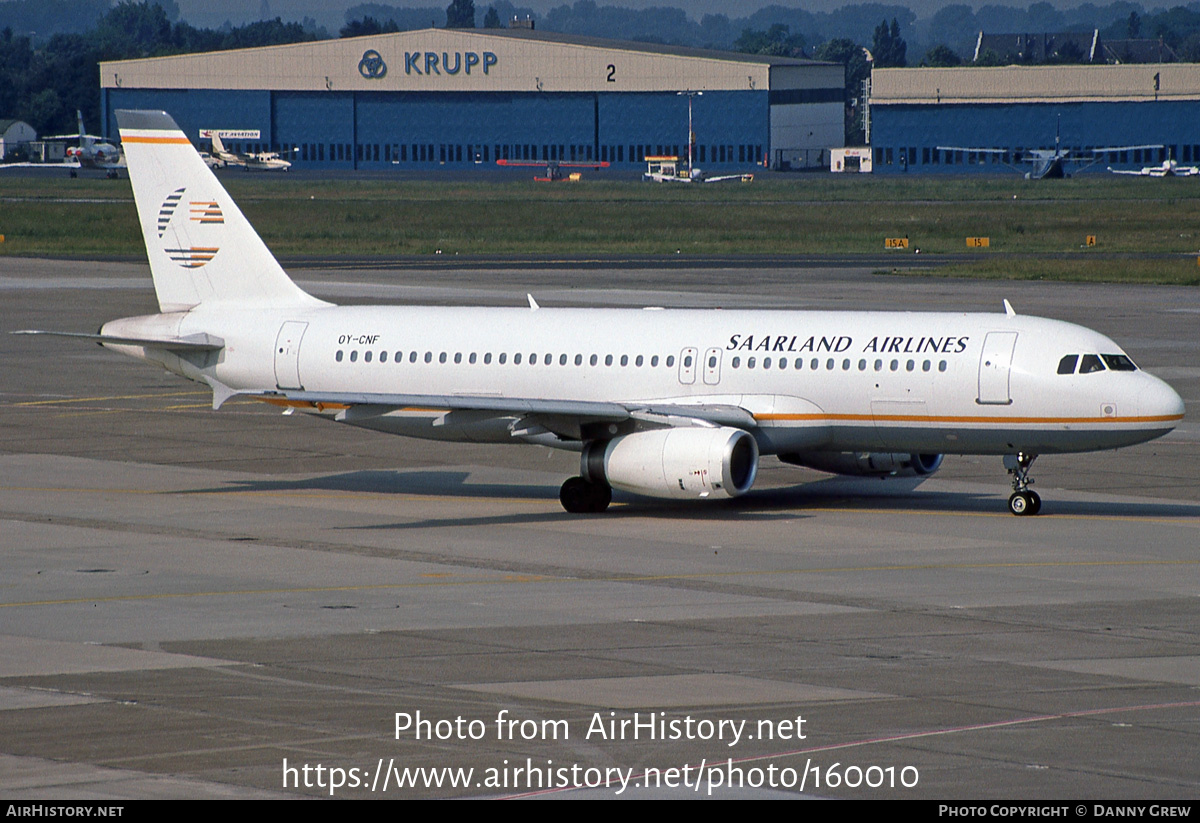 Aircraft Photo of OY-CNF | Airbus A320-231 | Saarland Airlines | AirHistory.net #160010