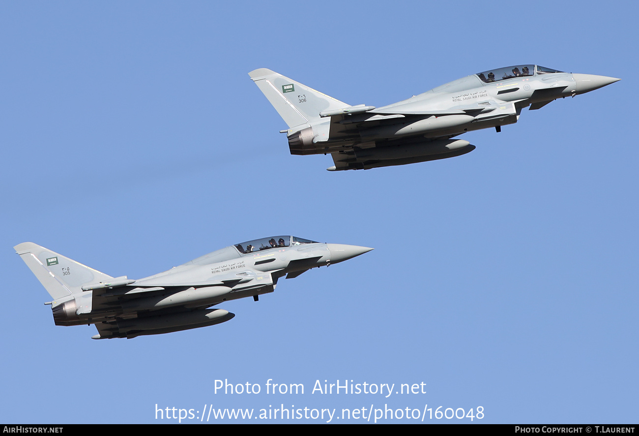 Aircraft Photo of 306 / ZK074 | Eurofighter EF-2000 Typhoon T | Saudi Arabia - Air Force | AirHistory.net #160048